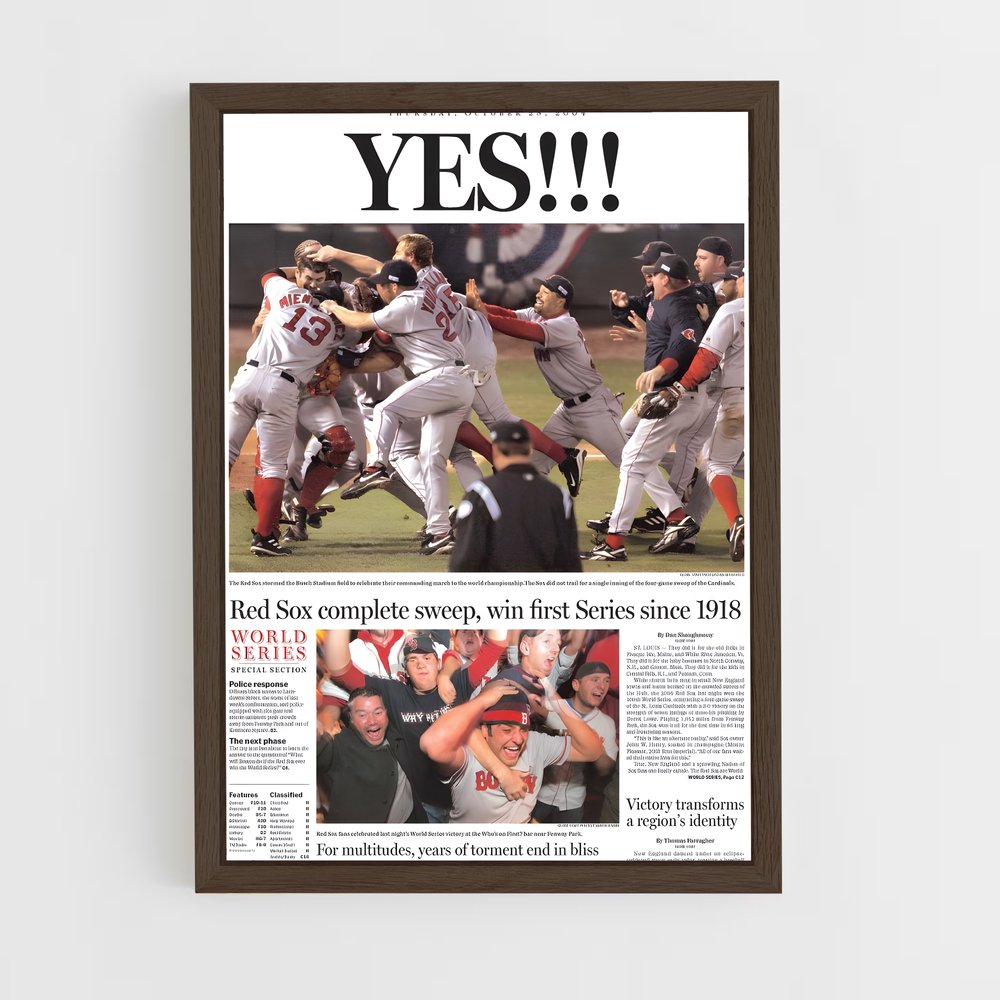 Poster Échos de Fenway – affiche Baseball (vue 5)